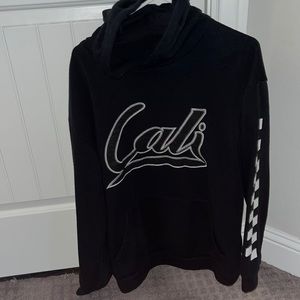 black & white checkered hoodie